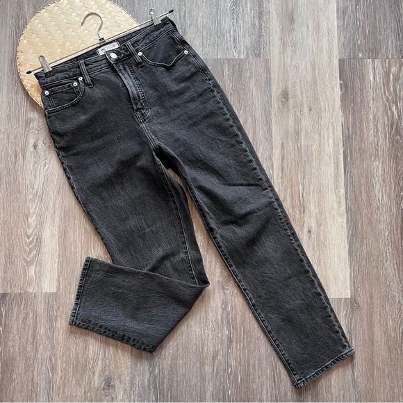 Madewell the curvy perfect vintage jean in black‎ womens size 26 - Picture 2 of 9
